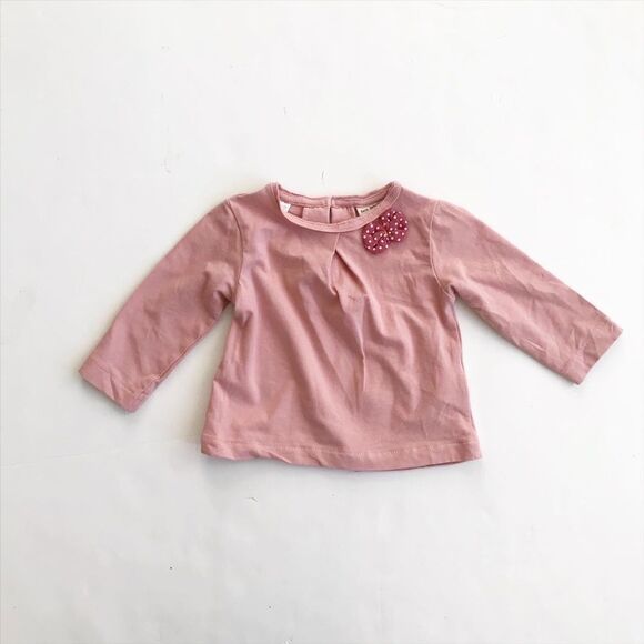 Zara pink long sleeve top VGUC 3-6 months - Picture 1 of 4